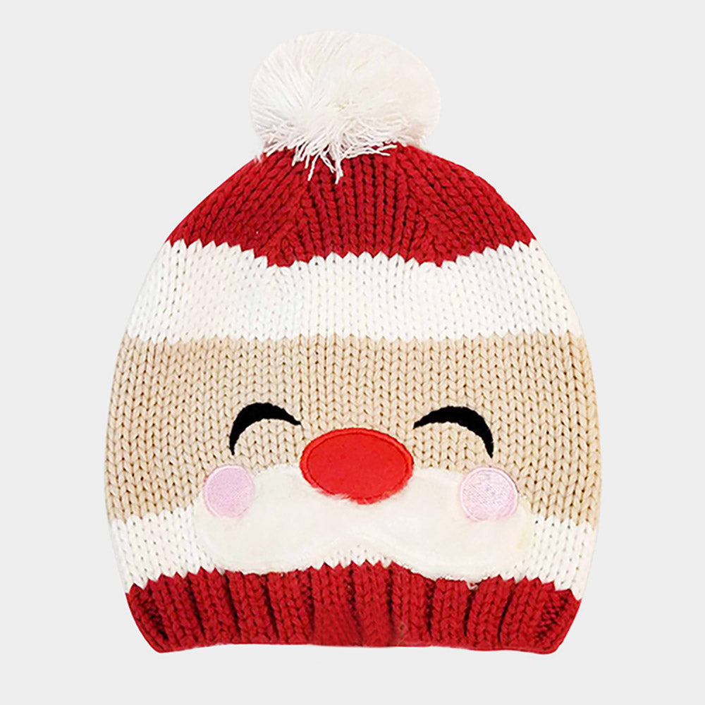 HATEGORY Santa Claus Yarn Pom Pom Beanie Hat