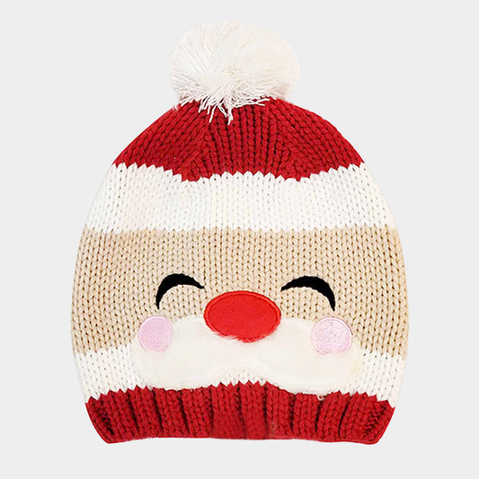 HATEGORY Santa Claus Yarn Pom Pom Beanie Hat