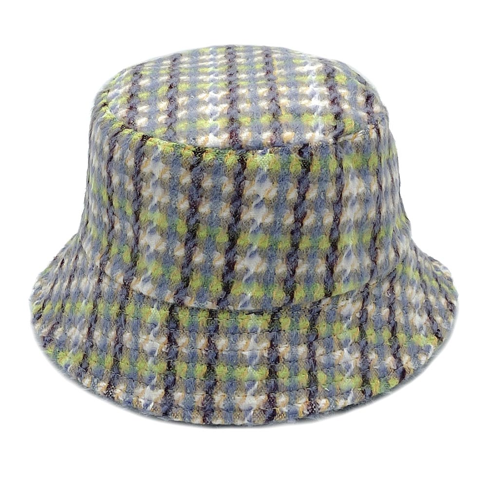 HATEGORY Plaid Check Patterned Bucket Hat