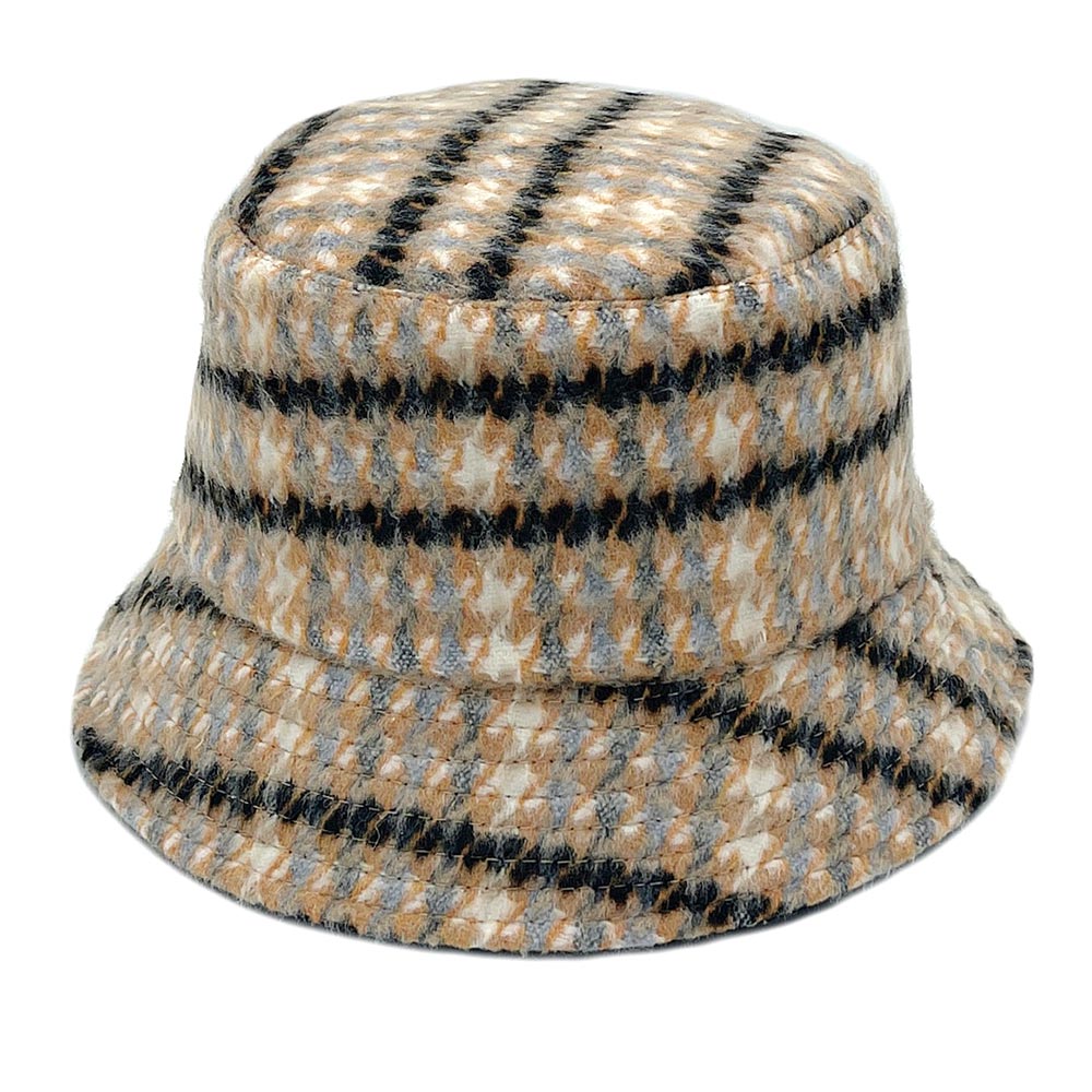 HATEGORY Plaid Check Patterned Bucket Hat