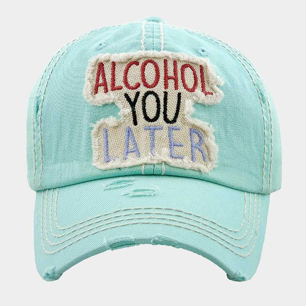 HATEGORY ALCOHOL YOU LATER Vintage Baseball Cap