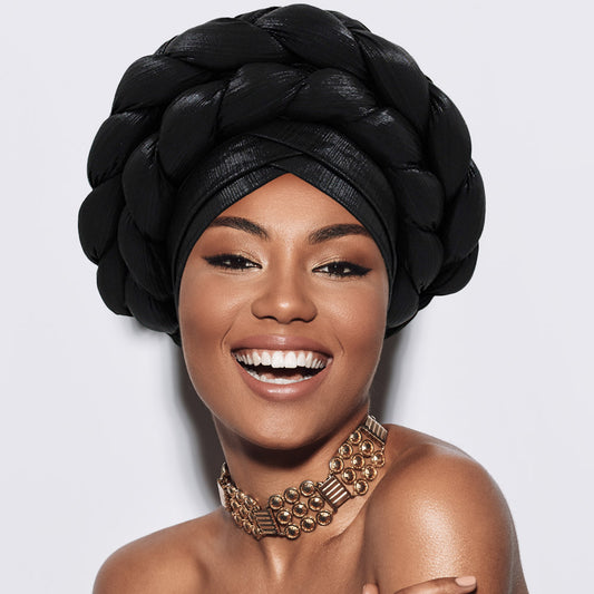 HATEGORY Braided Turban Hat