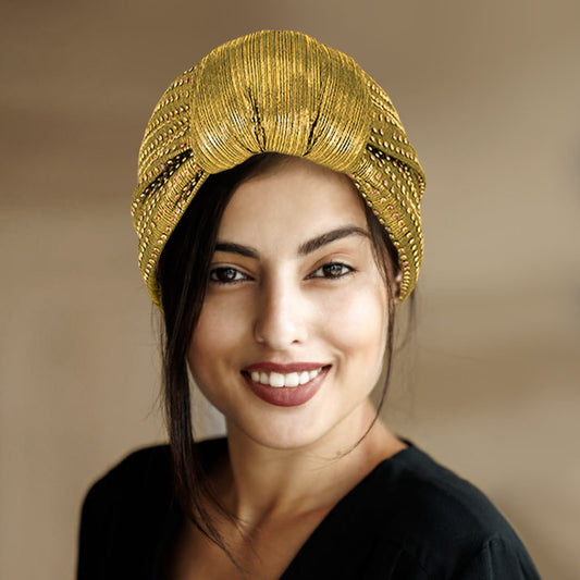 HATEGORY Bling Turban Hat