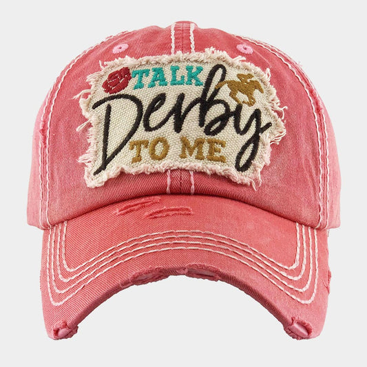 HATEGORY TALK Derby TO ME Vintage Baseball Cap
