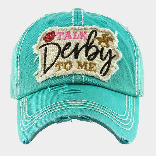 HATEGORY TALK Derby TO ME Vintage Baseball Cap