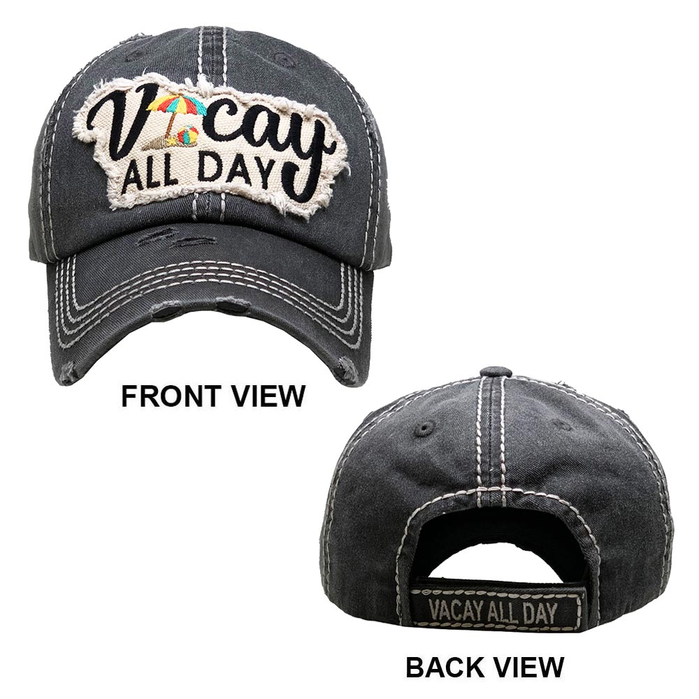 HATEGORY Vacay ALL DAY Vintage Baseball Cap