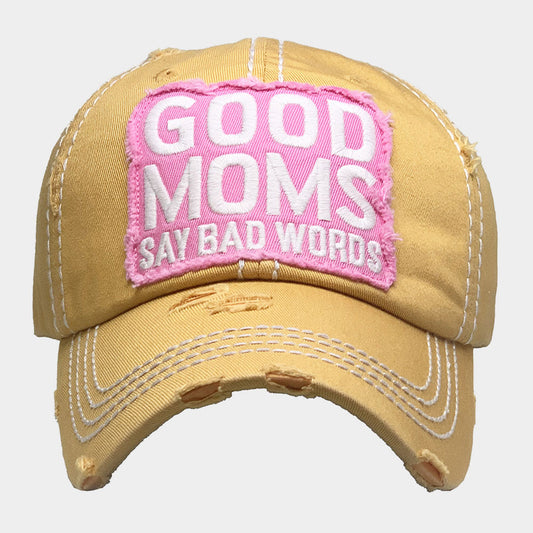 HATEGORY GOOD MOMS SAY BAD WORDS Vintage Baseball Cap