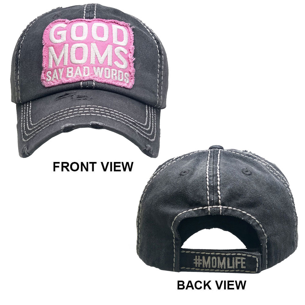 HATEGORY GOOD MOMS SAY BAD WORDS Vintage Baseball Cap