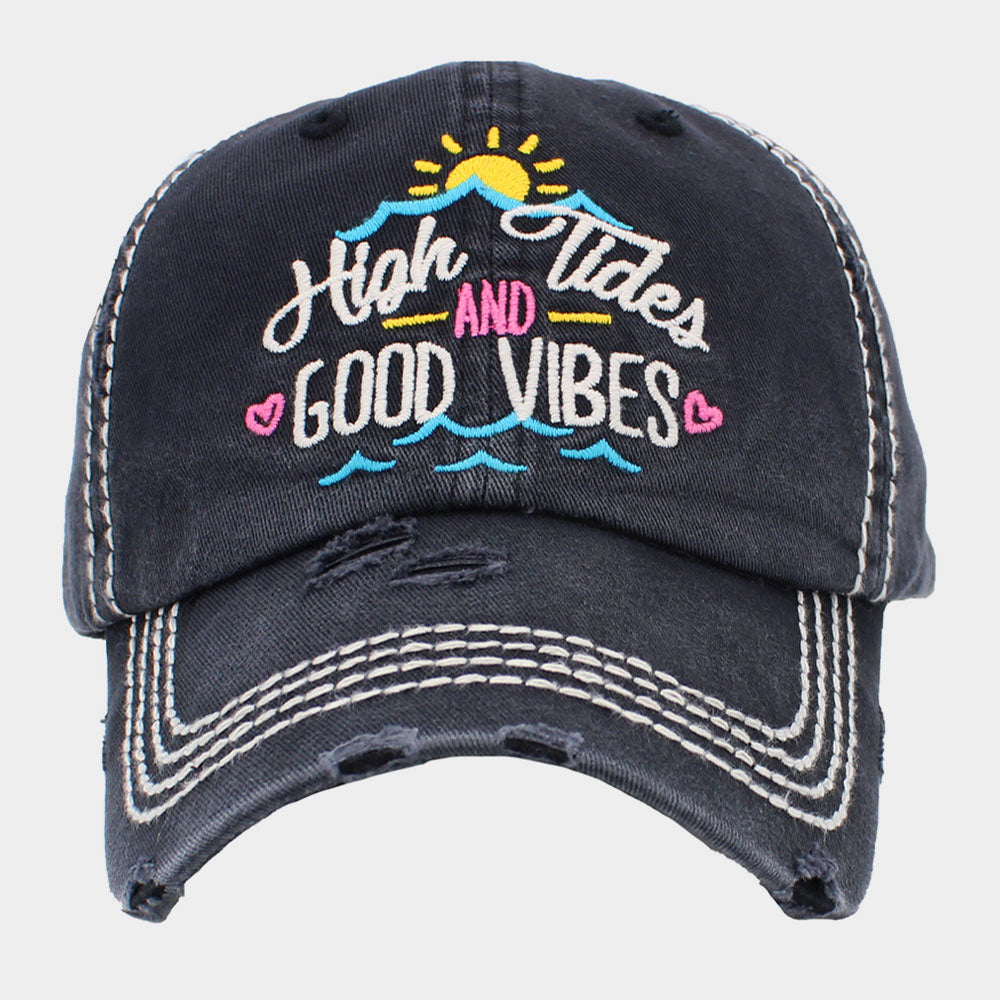 HATEGORY High Tides and Good Vibes Vintage Baseball Cap