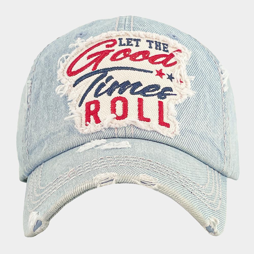 HATEGORY LET THE Good Times ROLL Triple Star Vintage Baseball Cap