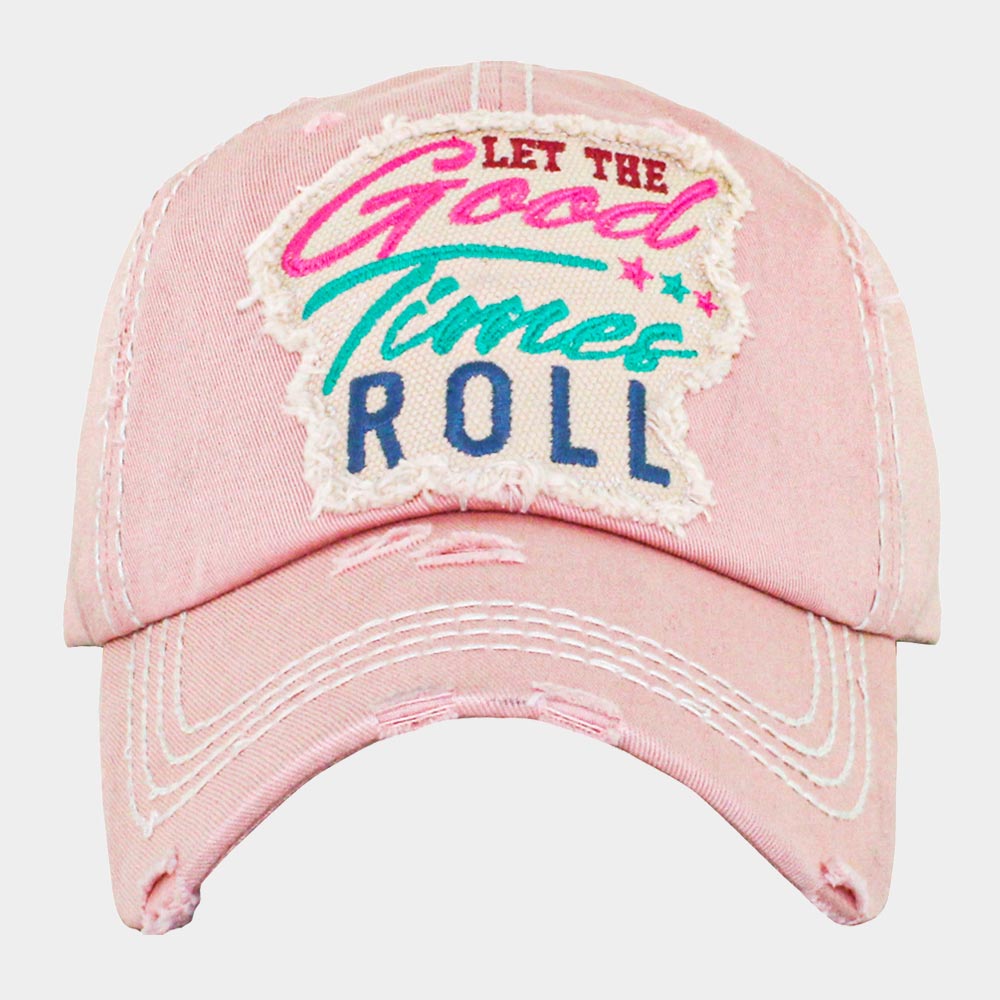 HATEGORY LET THE Good Times ROLL Triple Star Vintage Baseball Cap