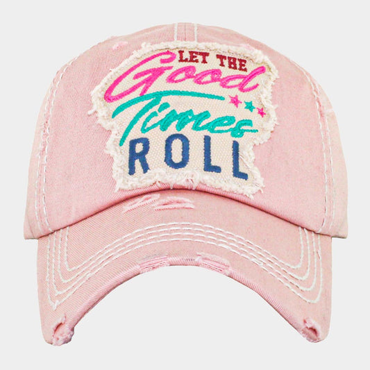 HATEGORY LET THE Good Times ROLL Triple Star Vintage Baseball Cap