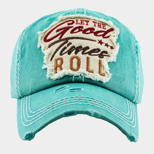 HATEGORY LET THE Good Times ROLL Triple Star Vintage Baseball Cap