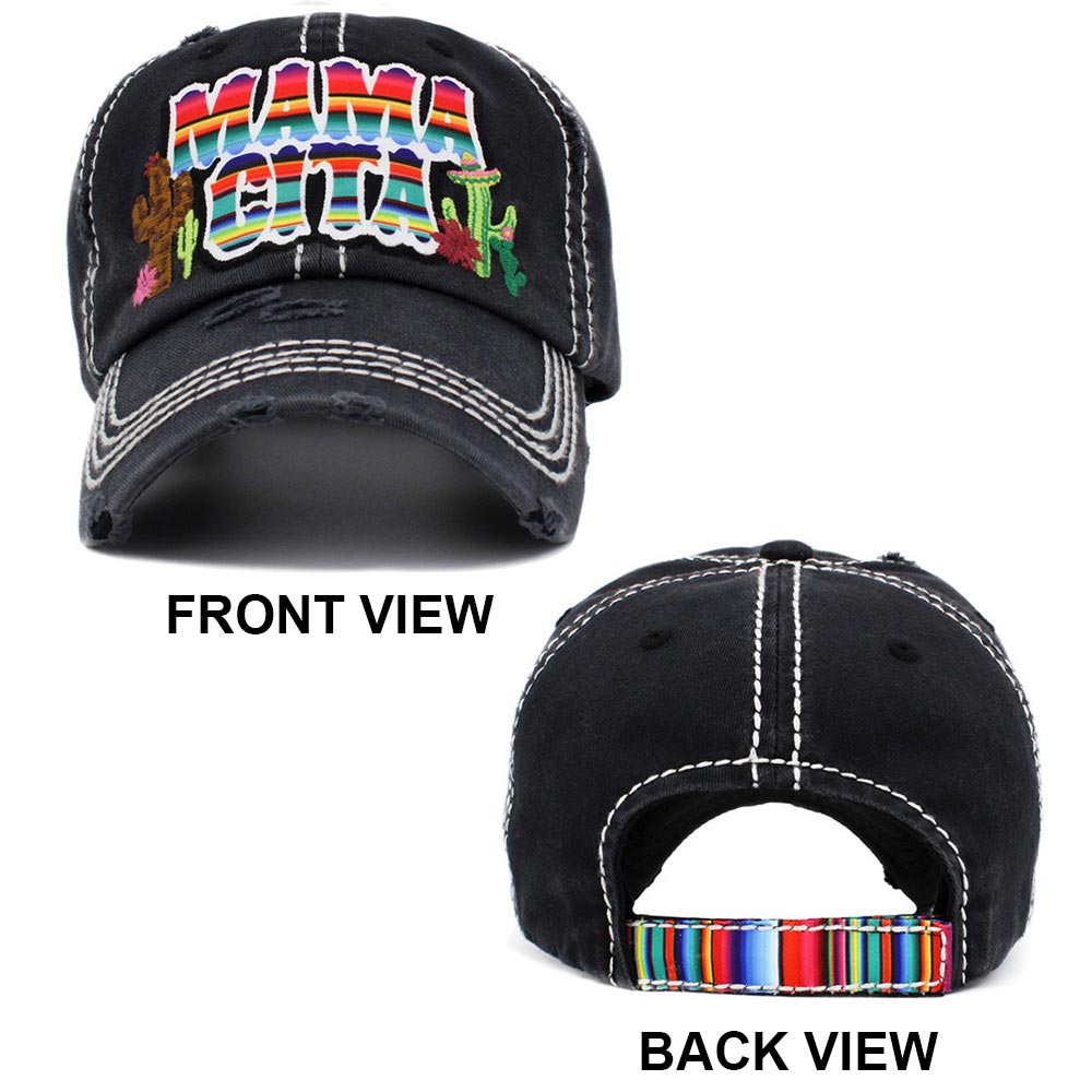 HATEGORY Serape Detail MAMACITA Cactus Vintage Baseball Cap