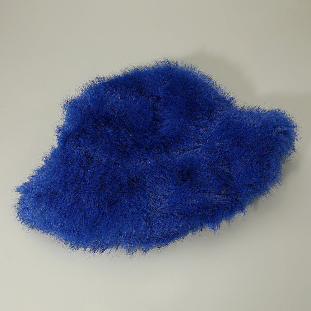 HATEGORY Cozy Fluffy Fur Winter Bucket Hat