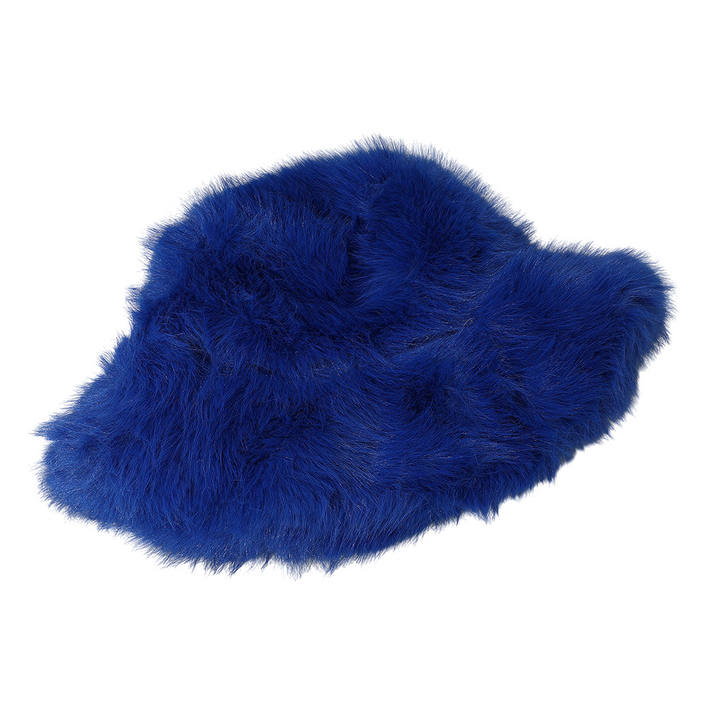 HATEGORY Cozy Fluffy Fur Winter Bucket Hat