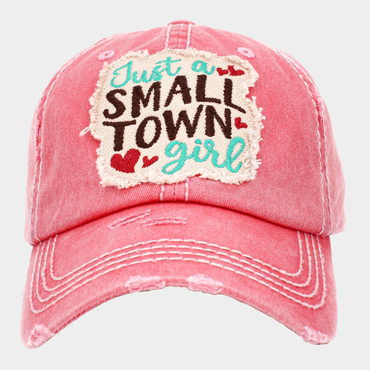 HATEGORY Just a SMALL TOWN girl Vintage Baseball Cap