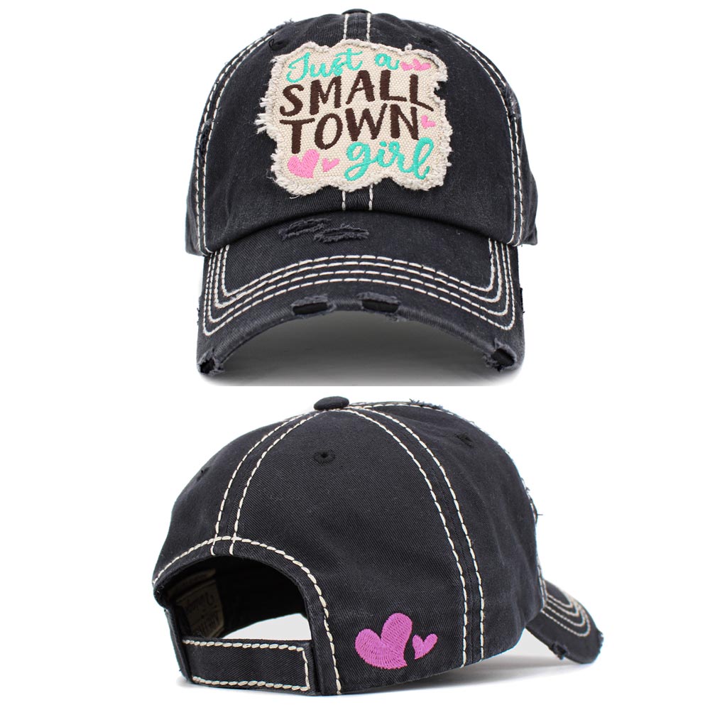 HATEGORY Just a SMALL TOWN girl Vintage Baseball Cap