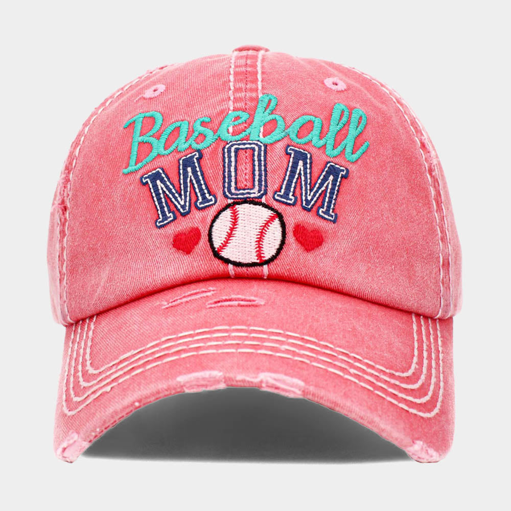 HATEGORY Baseball MOM Vintage Baseball Cap