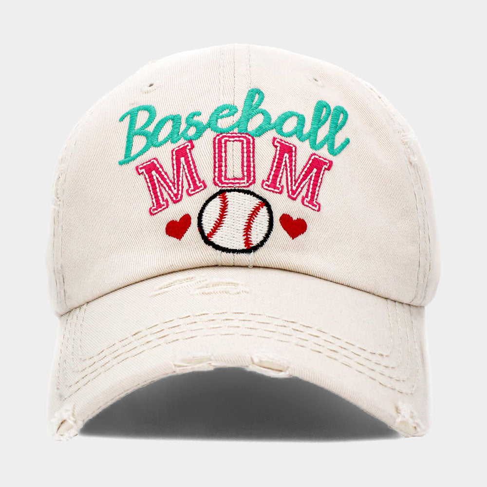 HATEGORY Baseball MOM Vintage Baseball Cap