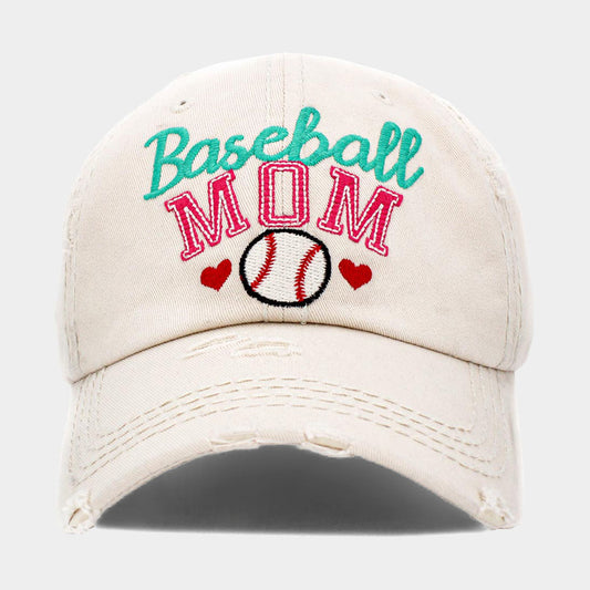 HATEGORY Baseball MOM Vintage Baseball Cap