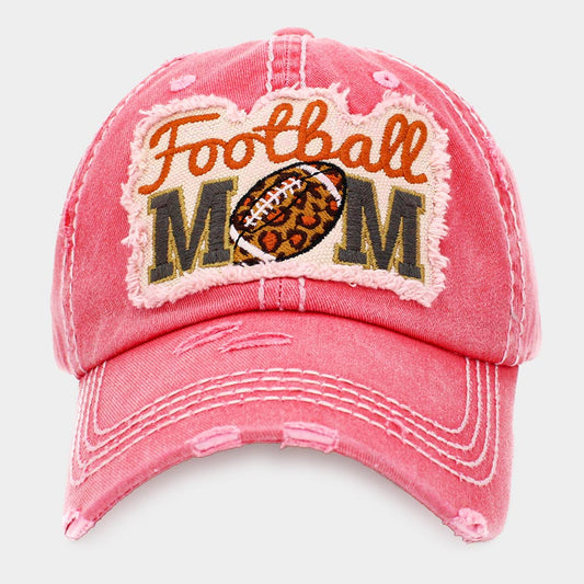 HATEGORY Football MOM Vintage Baseball Cap