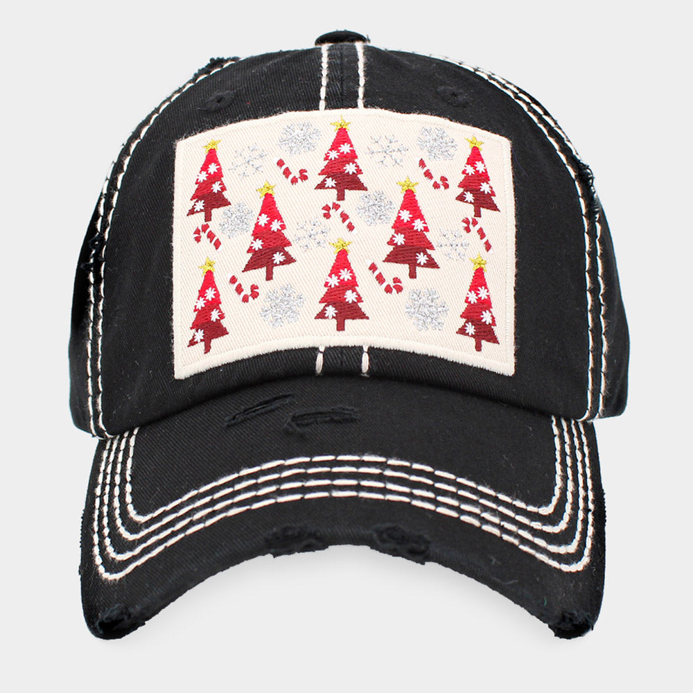 HATEGORY Christmas Tree Vintage Baseball Cap