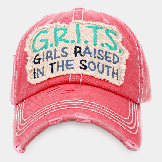 HATEGORY G.R.I.T.S Message Vintage Baseball Cap