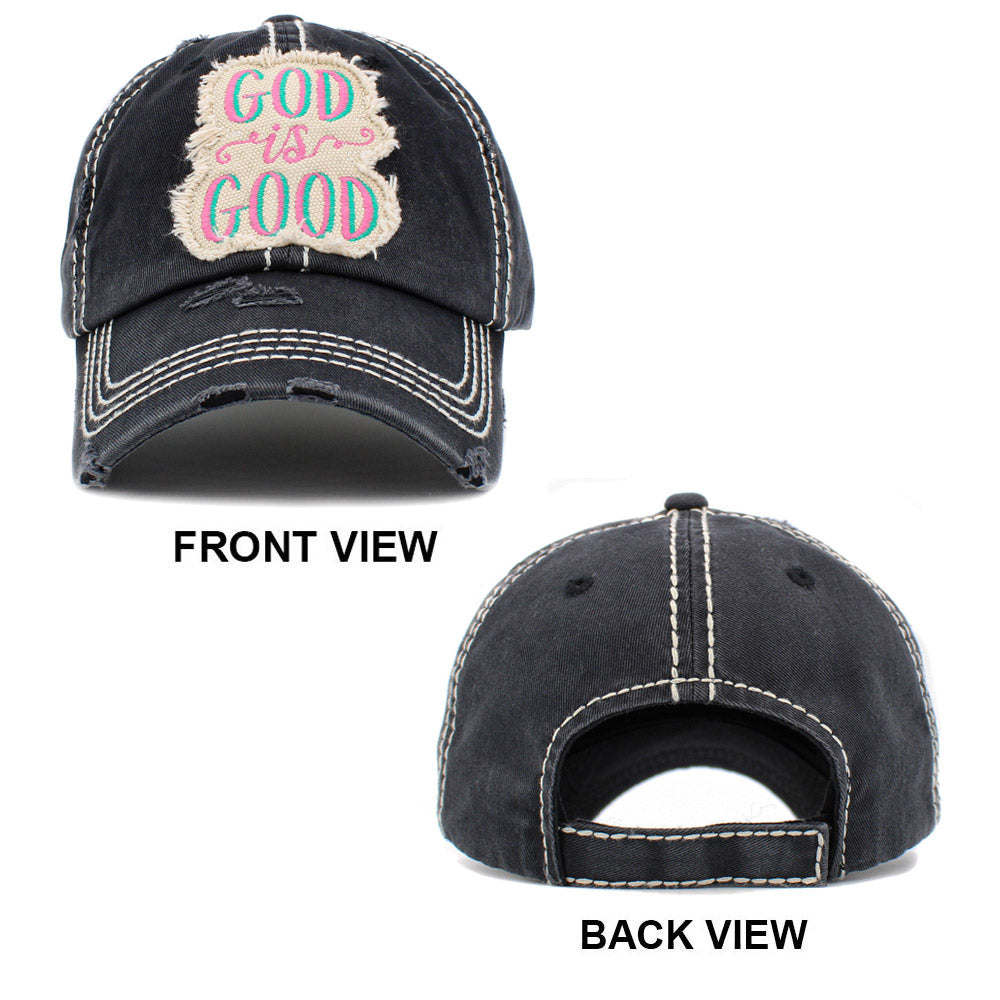 HATEGORY GOD is GOOD Message Vintage Baseball Cap