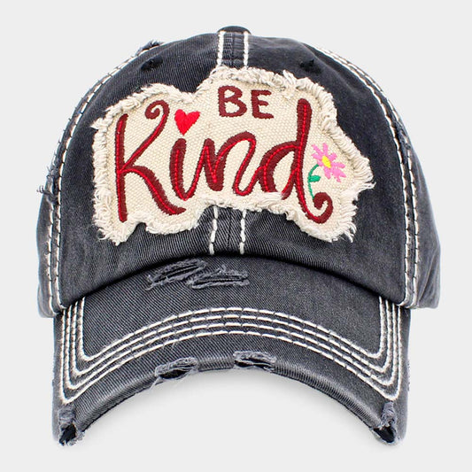 HATEGORY BE Kind Message Vintage Baseball Cap