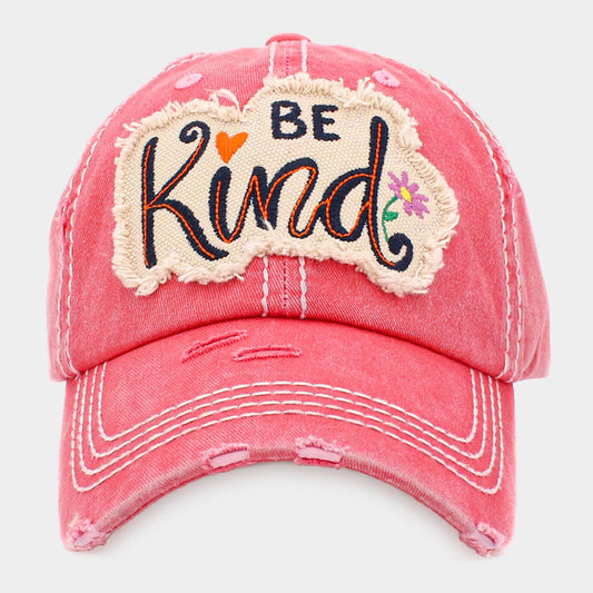 HATEGORY BE Kind Message Vintage Baseball Cap