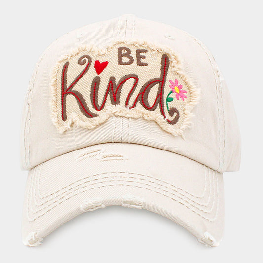 HATEGORY BE Kind Message Vintage Baseball Cap