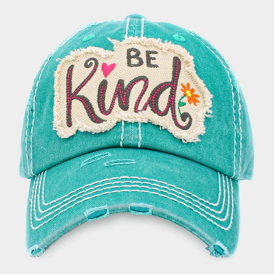 HATEGORY BE Kind Message Vintage Baseball Cap