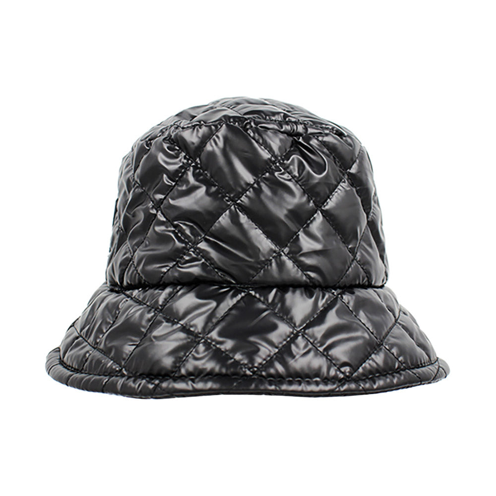 HATEGORY Shiny Quilted Bucket Hat