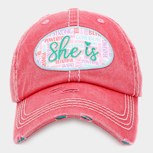 HATEGORY She is Message Vintage Baseball Cap