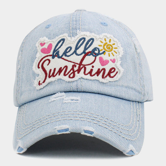 HATEGORY HELLO SUNSHINE Vintage Baseball Cap