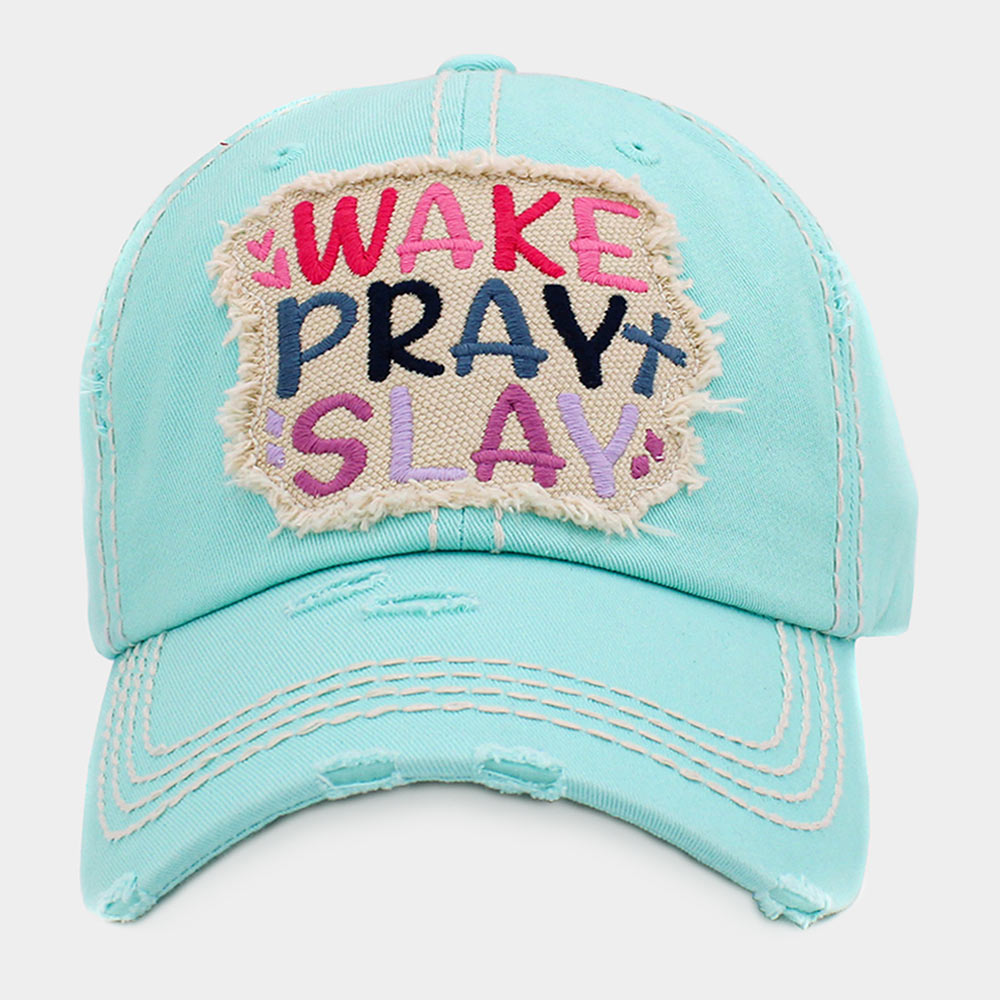 HATEGORY WAKE PLAY SLAY Vintage Baseball Cap