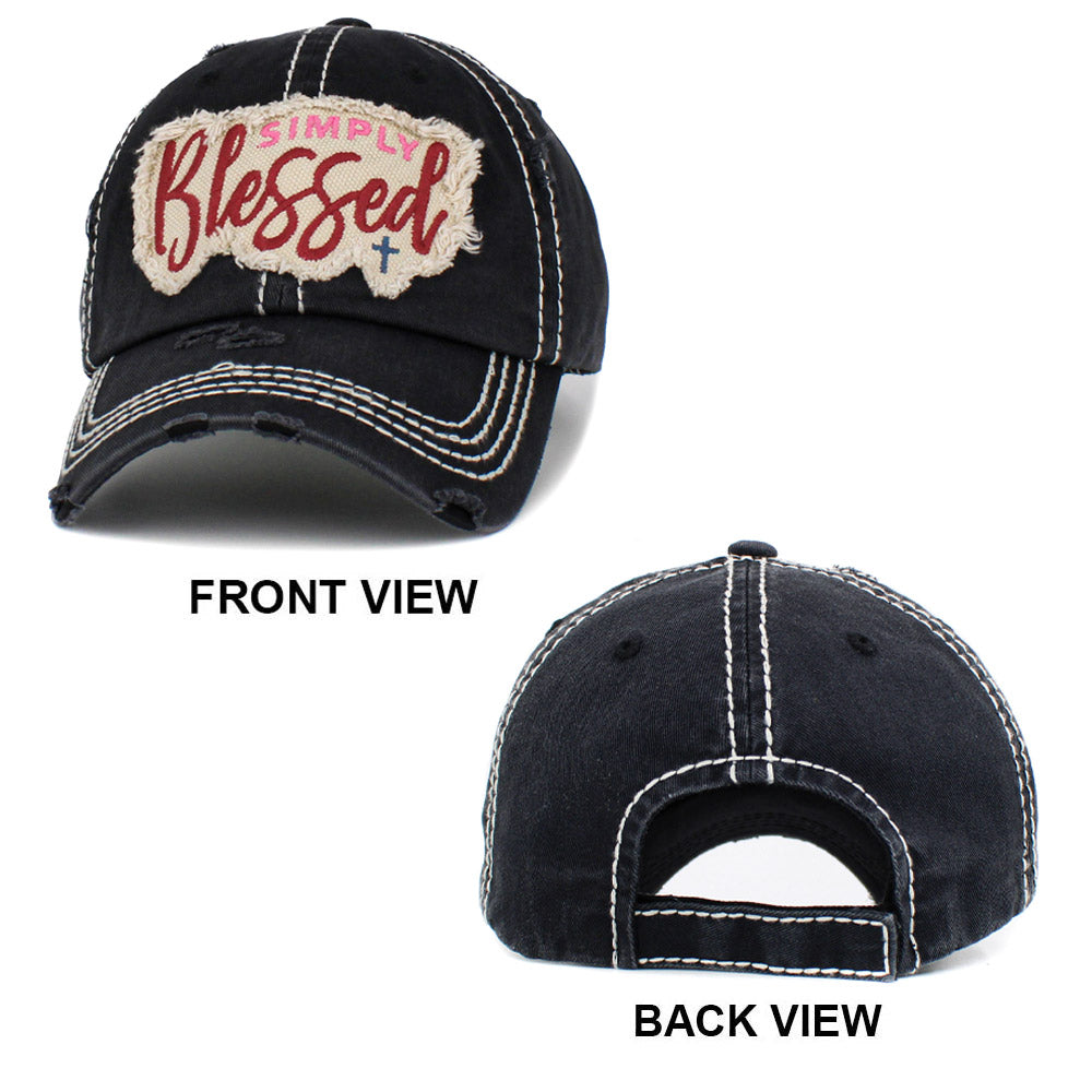 HATEGORY SIMPLY BLESSED Vintage Baseball Cap