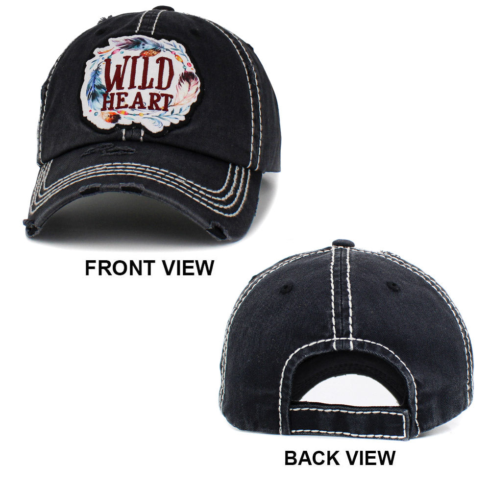 HATEGORY WILD HEART  Vintage Baseball Cap