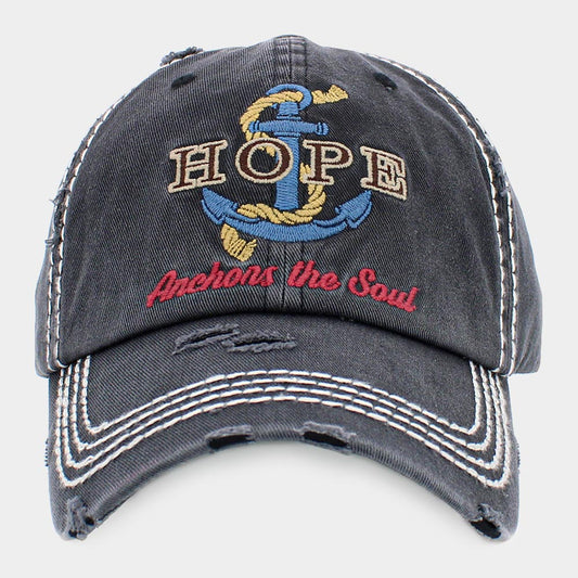 HATEGORY HOPE ANCHORS THE SOUL Vintage Baseball Cap