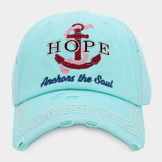 HATEGORY HOPE ANCHORS THE SOUL Vintage Baseball Cap