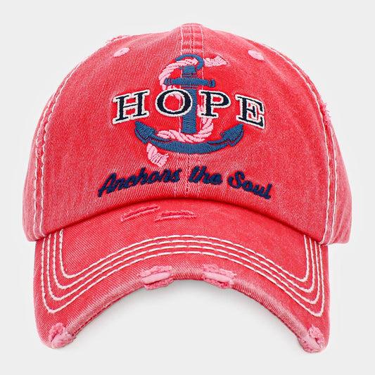 HATEGORY HOPE ANCHORS THE SOUL Vintage Baseball Cap