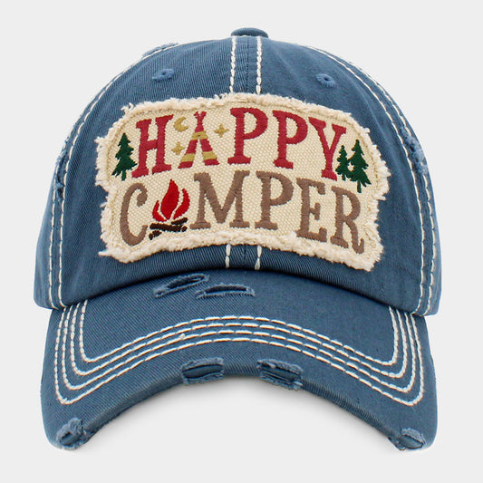 HATEGORY HAPPY CAMPER Vintage Baseball Cap