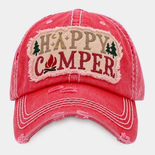 HATEGORY HAPPY CAMPER Vintage Baseball Cap