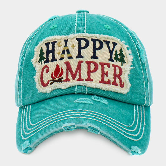 HATEGORY HAPPY CAMPER Vintage Baseball Cap