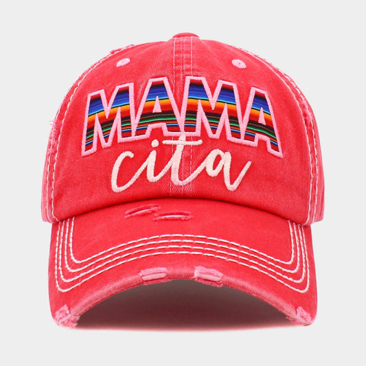 HATEGORY Serape MAMA CITA Message Vintage Baseball Cap