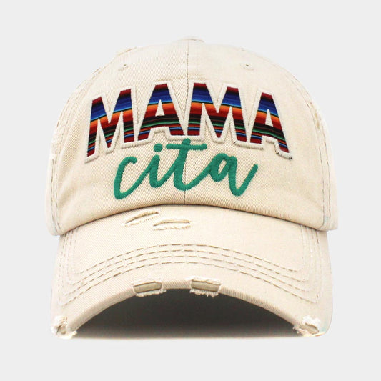 HATEGORY Serape MAMA CITA Message Vintage Baseball Cap