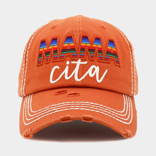 HATEGORY Serape MAMA CITA Message Vintage Baseball Cap