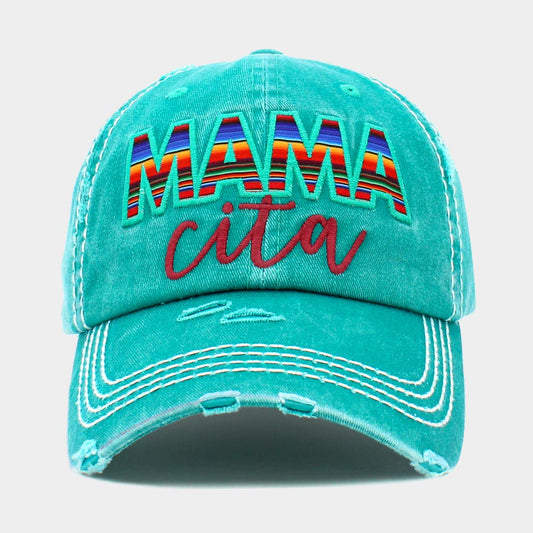 HATEGORY Serape MAMA CITA Message Vintage Baseball Cap