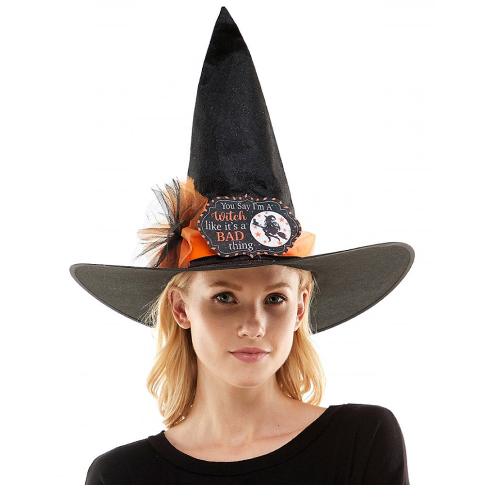 HATEGORY You Say I am A Witch Like It\'s A Bad Thing Message Halloween Witch Hat